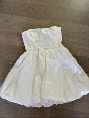 Strapless Mini Party Dress in White